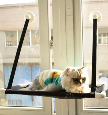 Cat Hammock Window Bed – Katzenhängematte mit Saugnapf