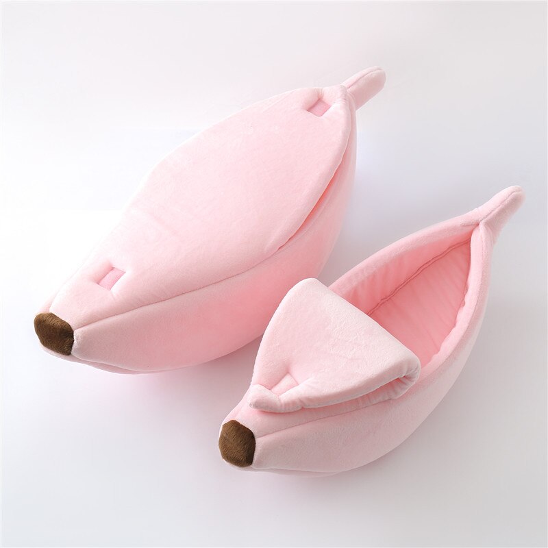 Funny Banana Cat Bed House Cute Cozy Cat Mat Beds Warm Durable Portable Pet Basket Kennel Dog Cushion Cat Supplies 4 Colors