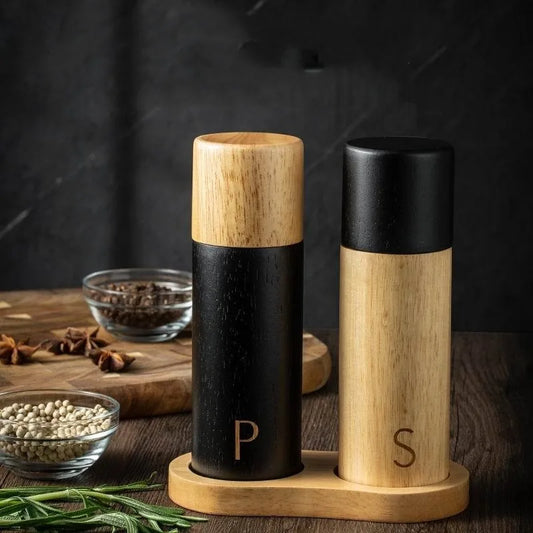 Oak Pepper Grinder Salt and Pepper Grinder Wooden Salt Mill Pepper Grinder with Adjustable Ceramic Rotor - Alles für deine Haustiere