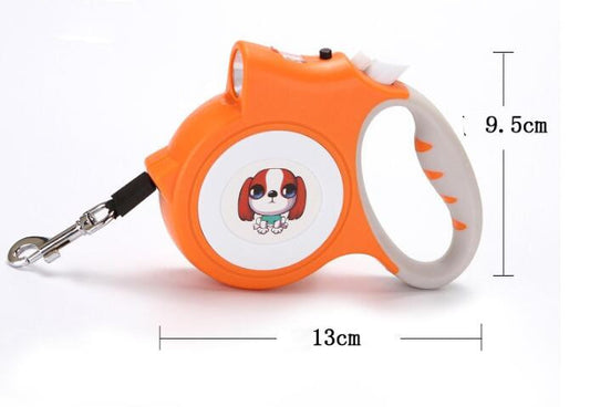 Pet Dog Rope With Light Automatic Traction Belt