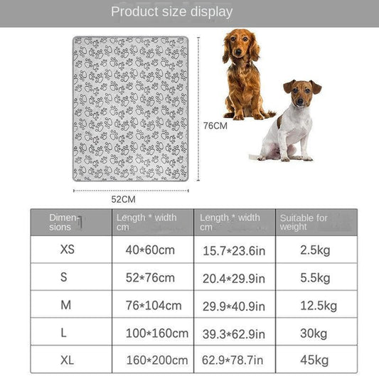 Pet Blanket Warm Cut Flower Footprint Cover Blanket Cat Dog Mat Fleece Embossed Pet Blanket - Alles für deine Haustiere