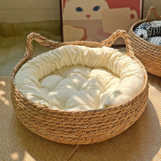 Cat Nest Winter Warm Cat Nest Cushion Thick Winter Round Nest House - Alles für deine Haustiere