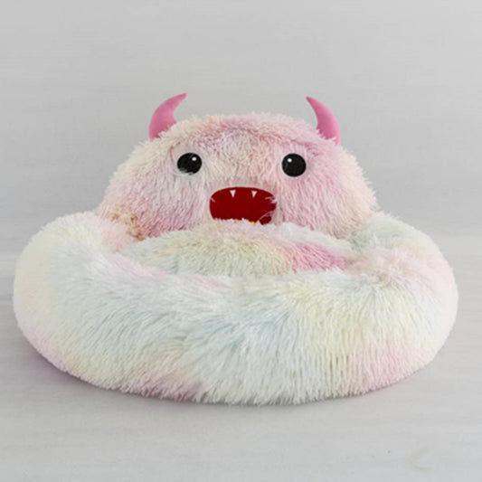 Pet Supplies Plush Small Monster Pet Nest Mattress Creative Dog Nest Autumn And Winter Warm Cat Nest - Alles für deine Haustiere
