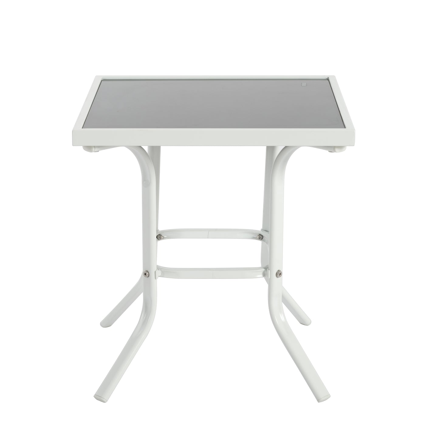 3-teiliges Terrassen-Loungesessel-Set, Outdoor-Loungesessel mit 5 verstellbaren Rückenlehnen, stabiler Stahlrahmen, weiß blau