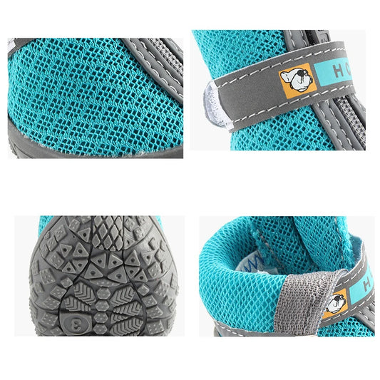 Hundeschuhe Atmungsaktiv - Rutschfest für kleine Hunde Sommer - Alles für deine Haustiere