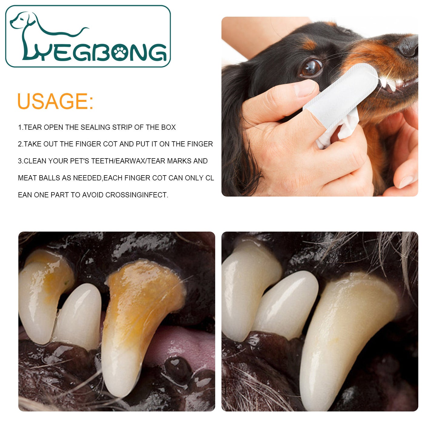 Pet Teeth Cleaning, Dog Cat Teeth Clean Tartar Stones Fresh Breath - Alles für deine Haustiere