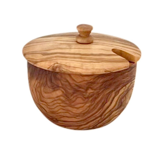 Mediterranean Olive Wood Canister - Alles für deine Haustiere