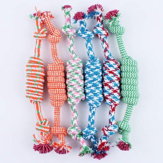 Product Description: Dog Chewing Durable Cotton Rope Toys for Small, Medium, and Large Dogs - Knot Toy for Pet Chewing Accessories - Alles für deine Haustiere