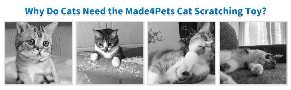 Weiches Kratzbrett für Katzen im Innenbereich und interaktives Kugelbahnspielzeug, Katzenruhe und Pflegezubehör