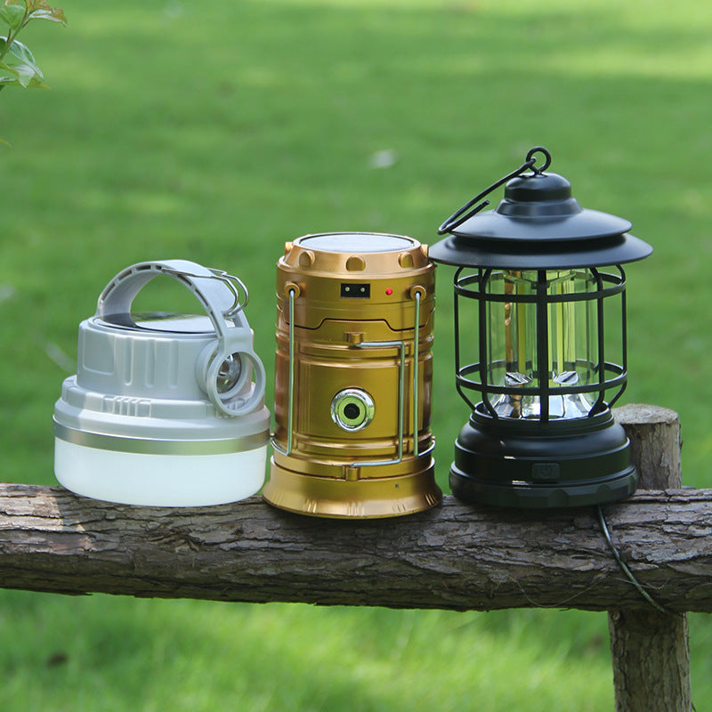Outdoor Lamp Retro Revolving Lantern Camping Tent Lamp Camping Lamp Rechargeable Portable Lamp Atmosphere Lamp - Alles für deine Haustiere
