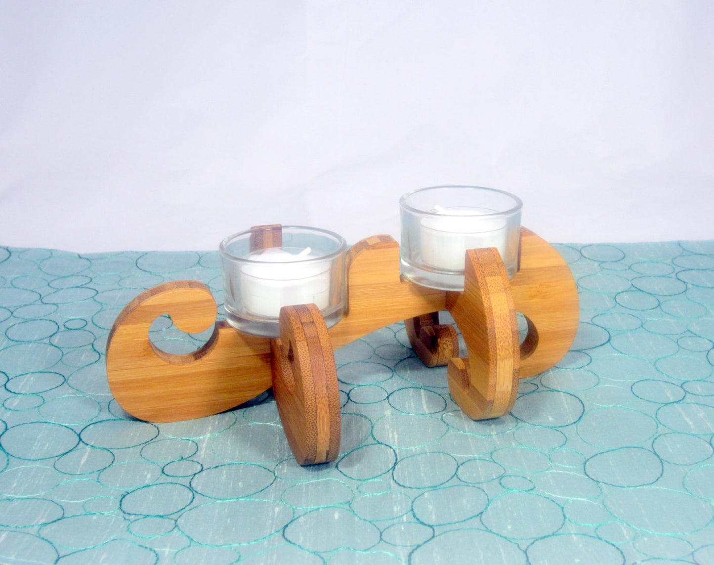 K.O.T. Tea Light Holder in bamboo - Alles für deine Haustiere