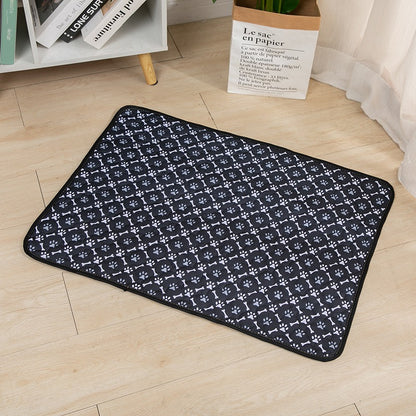 Water Absorbing Pet Urine Pad Skid Resistant Easy Drying Cat Training Pad Washable Reusable Pet Urine Pad