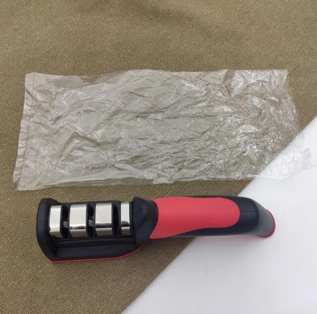 New Three-Stage Sharpener Manual Fast Diamond Sharpener Artifact Household Kitchen Wear-Resistant Multi-Functional Sharpening Stone