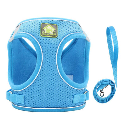 Reflective Cat Harness Leash Set Adjustable Harness Leashes Vest For Puppy Cats Walking Breathable Mesh Chest Strap Pet Product