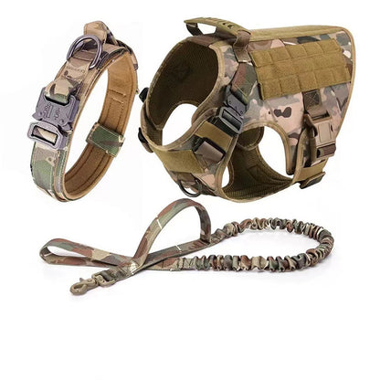 Outdoor Tactics Haustier Hund Gurt Halsband Hand Holding Seil Dreiteiliges Set