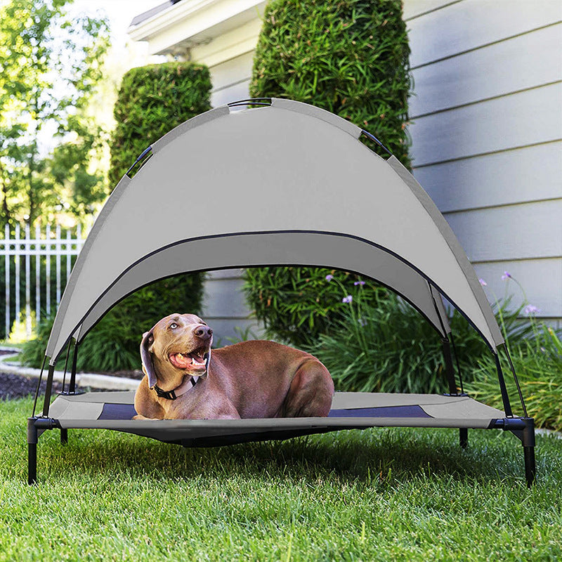 Pet Camp Bed mit Sonnendach – Outdoor Haustierliege