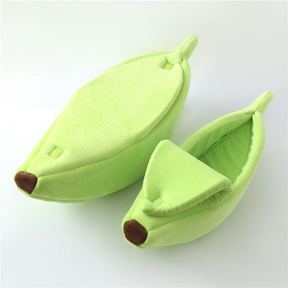 Funny Banana Cat Bed House Cute Cozy Cat Mat Beds Warm Durable Portable Pet Basket Kennel Dog Cushion Cat Supplies 4 Colors