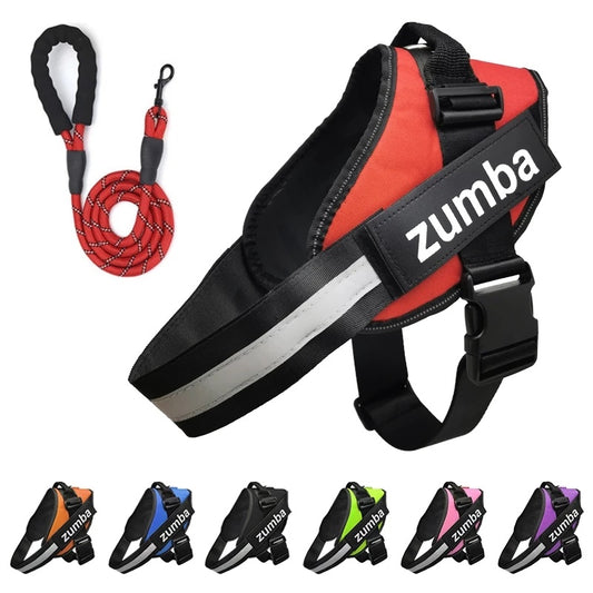 Hundegeschirr Set reflektierend - Atmungsaktiv verstellbar mit Leine