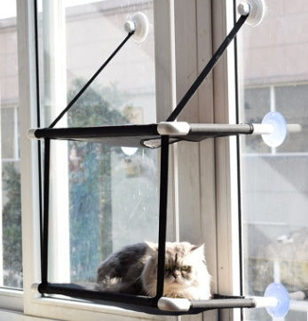Cat Hammock Window Bed – Katzenhängematte mit Saugnapf