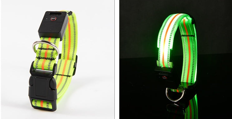 Wasserdichtes Haustierhalsband mit magnetischer Aufladung aus Glasfaser