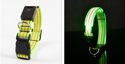 Wasserdichtes Haustierhalsband mit magnetischer Aufladung aus Glasfaser