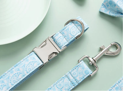 Paisley Haustier Halsband Leine Set Hundehalsband Leine Schleife