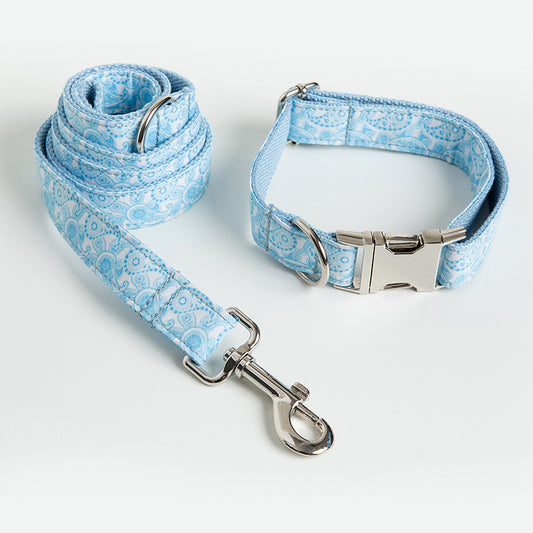 Paisley Haustier Halsband Leine Set Hundehalsband Leine Schleife