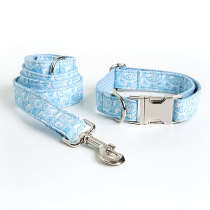 Paisley Haustier Halsband Leine Set Hundehalsband Leine Schleife