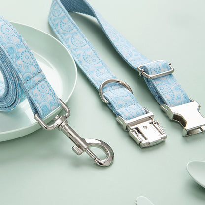 Paisley Haustier Halsband Leine Set Hundehalsband Leine Schleife