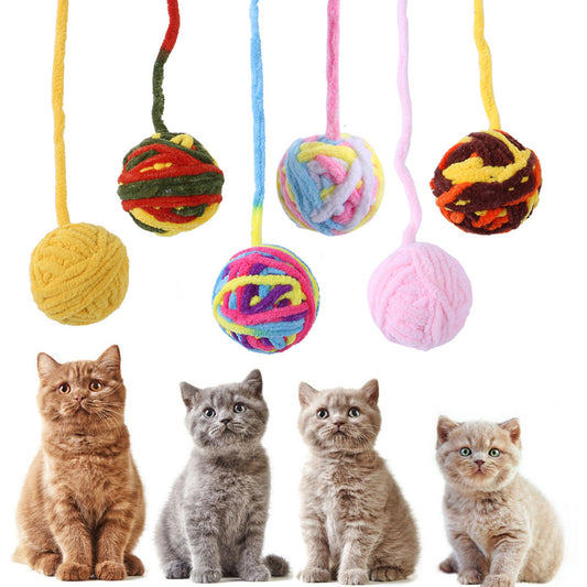 Cat Self Hi Relieving Stuffy Bite Toy Ball