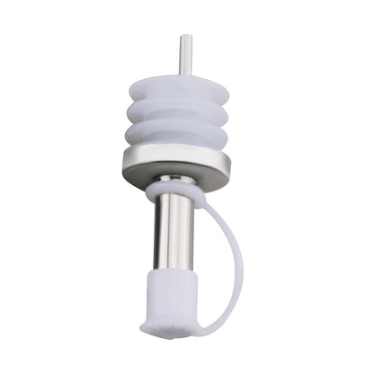 Stainless Steel Oil Bottle Stopper Pour Oil Stopper Silicone With Cap 2.4cm Stainless Steel Wine Olive Oil Pourer Dispenser