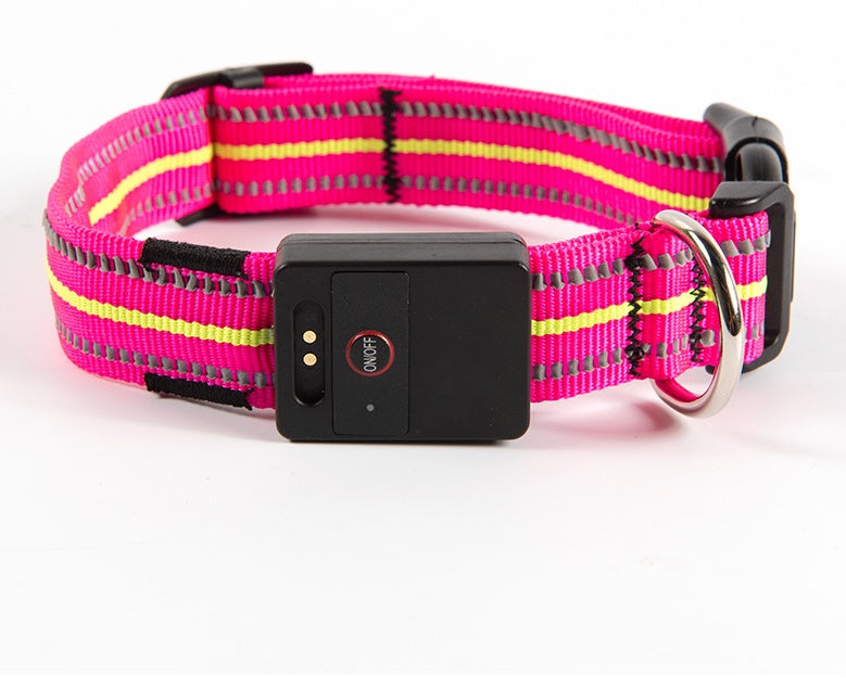 Wasserdichtes Haustierhalsband mit magnetischer Aufladung aus Glasfaser