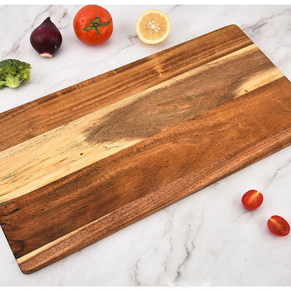 Acacia Wood Resin Splicing Large Charcuterie Board Epoxy Resin Ocean Wave Pattern Cutting Board for Kitchen