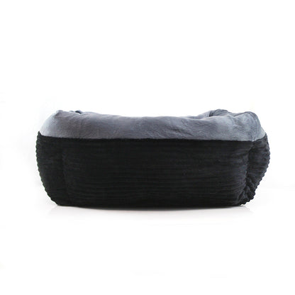 Autumn And Winter Deep Sleep Cat Kennel Kennel Corduroy Soft Warm Short Plush Liner Square Nest Pet Nest
