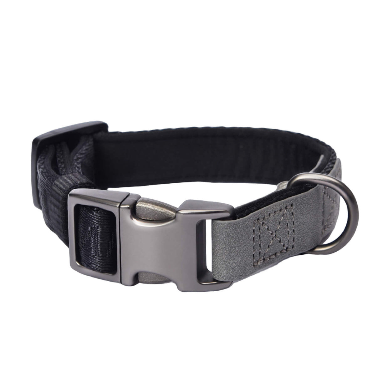 PETMARVEL Heavy Duty Solid Dog Collar Neoprene Padded 1 In Wide