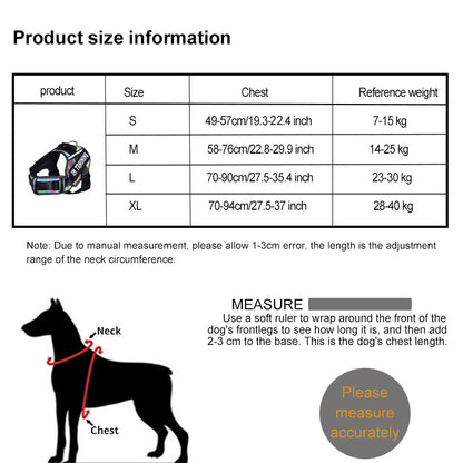 New Neck Guard Dog Chest Strap Reflective Pet Chest Strap Personalized Dog Chest Strap Dog Rope