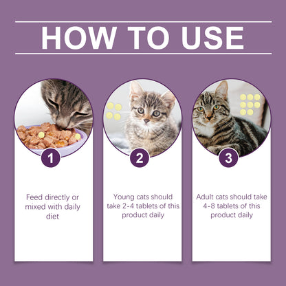 Compound Taurine Tablets For Cats Nutritional Supplement Multi-Dimensional Taurine Tablets For Cats