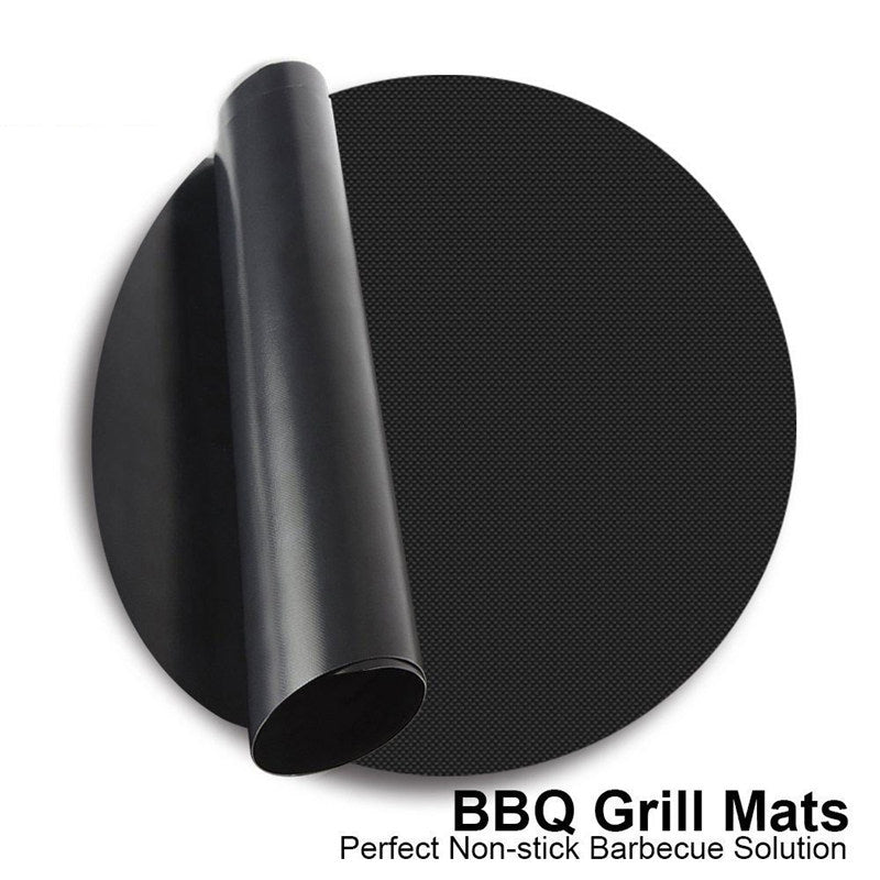 Non-stick barbecue grill mat