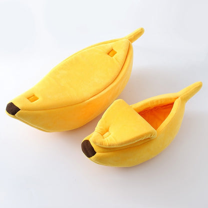 Funny Banana Cat Bed House Cute Cozy Cat Mat Beds Warm Durable Portable Pet Basket Kennel Dog Cushion Cat Supplies 4 Colors