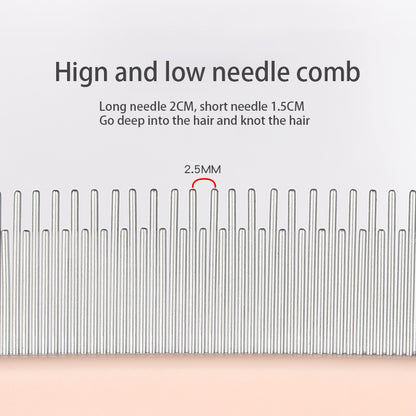 Pet Comb Cat Hair Removal Long Needle Comb Flea Comb Knot Hair Removal Comb Dog Comb Pet Supplies