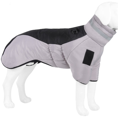 Pet Clothes Autumn And Winter Thickened Large Dog Clothes Reflective Warm Pet Cotton Padded Clothes Pet Clothes