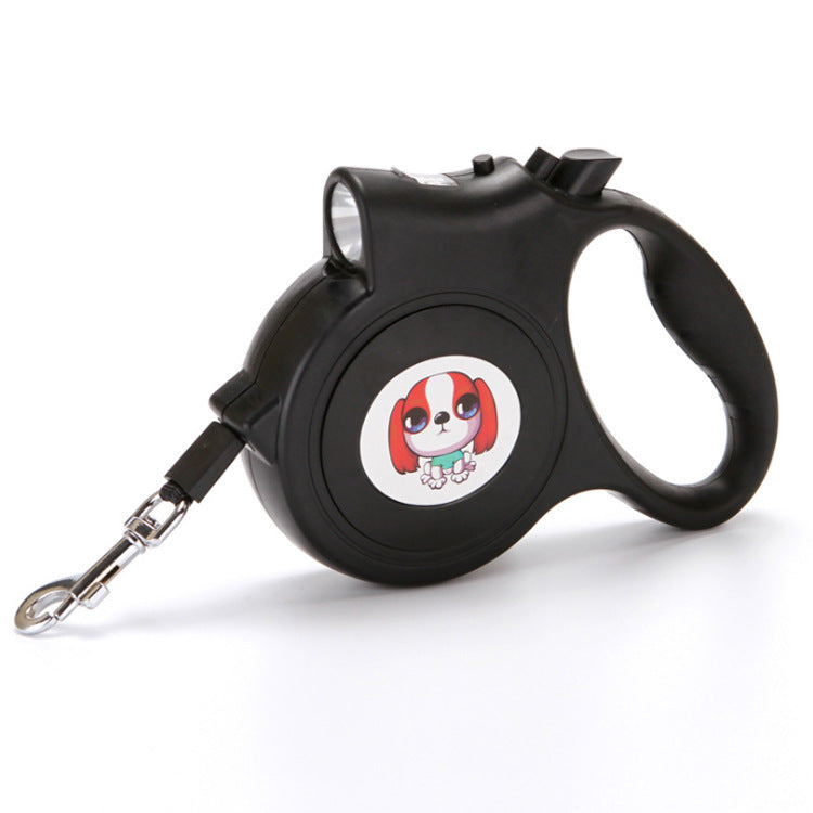 Pet Dog Rope With Light Automatic Traction Belt