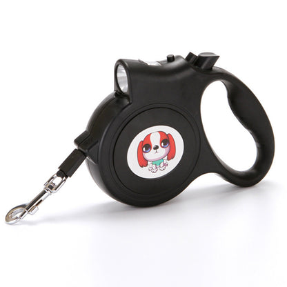Pet Dog Rope With Light Automatic Traction Belt