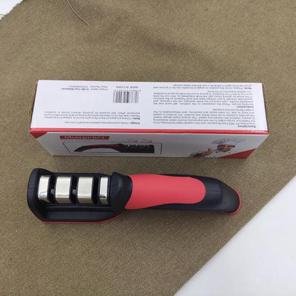 New Three-Stage Sharpener Manual Fast Diamond Sharpener Artifact Household Kitchen Wear-Resistant Multi-Functional Sharpening Stone