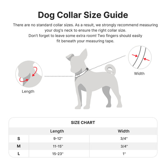 PETMARVEL Heavy Duty Solid Dog Collar Neoprene Padded 1 In Wide