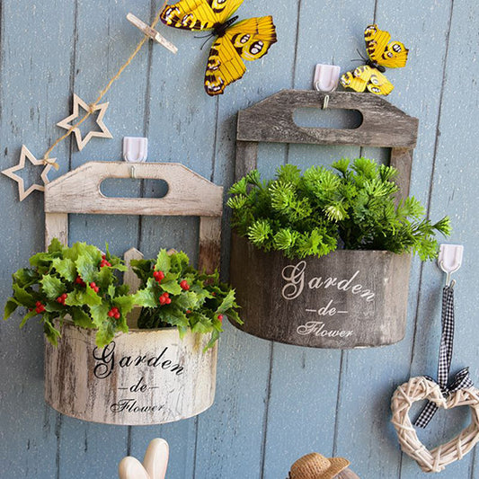 Retro Wall Flower Pot – Wand Blumentopf idyllisch