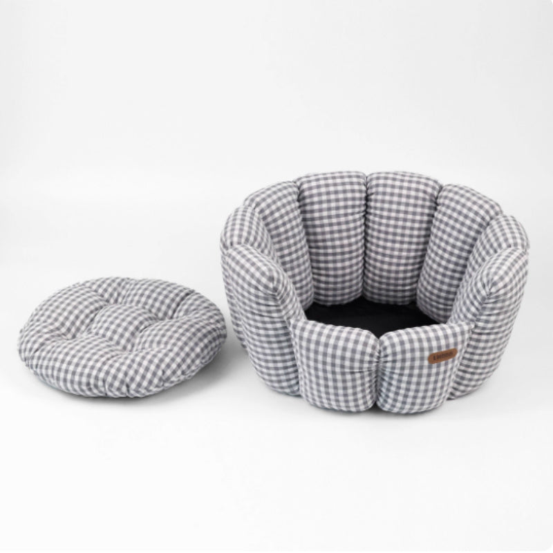 Plaid Pet Bed For All Seasons