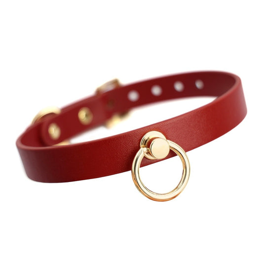 Leather Genuine Cowhide Neck Binding Collar