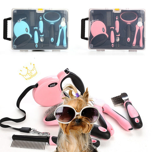 Haustier-Reinigungsset 5-teilig - Fellpflege & Hygiene für Hunde & Katzen