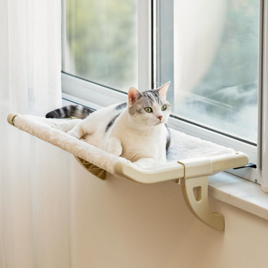 MEWOOFUN Cat Window Perch – Verstellbare Fenster Hängematte